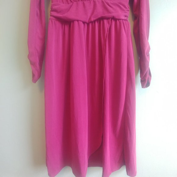 NEW NEVER WORN dark raspberry pink soft modal dress Modcloth Small - Picture 6 of 7